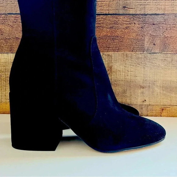 NWOT Sam Edelman Thora Suede Tall Block Heeled Boots - Picture 7 of 14